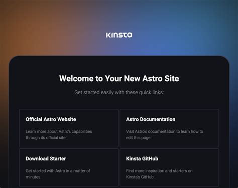 astro home page